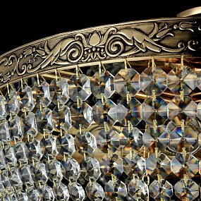 Хрустальная потолочная люстра Maytoni Palace DIA890-CL-18-G